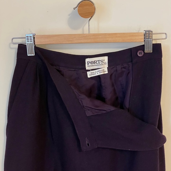 Ports International wool purple high rise pants - Picture 13 of 13